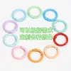 Anillos de Resorte Versátiles Pintados en Colores Dulces con Cierres de Resorte Abribles para Regalos de Muñecas, Llaveros, Accesorios DIY