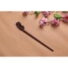 Pasador de Palosanto para Mujer, Pasador Hueco Retro de Traje Tradicional Chino, Pasador del Conejo de la Luna, Pasador Tallado en Madera, Arte en Madera