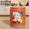 Cubo de basura para uso doméstico, tipo pedal con tapa, contenedor de almacenamiento para sala de estar y dormitorio, papelera para baño, cubo de basura doméstico Coca-Cola, gran capacidad