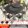 Mesas y Sillas para Barbacoa de Exterior de Aluminio Fundido Mesa de Patio para Barbacoa de Carbón Comercial para Exteriores Mesa de Patio Parrilla de Carbón para Jardín