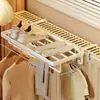 Estante ajustable para radiador para dormitorio, adecuado para secar ropa, zapatos, calcetines y colgar artículos en los tubos del radiador