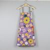 Delantal Floral Impermeable de PVC al por Mayor para Mujer, Adecuado para Uso en Cocina, Cocinar, Delantal de Cintura Talla Grande para Niñas, Ropa de Trabajo Duradera