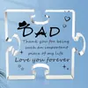 Nuevos Adornos Acrílicos Transparentes de Amazon para Papá, Regalo de Cumpleaños del Día del Padre, Bendiciones, Decoraciones de Escritorio