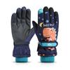Luvas de Esqui Infantis de Inverno à Prova de Vento ao Ar Livre com Forro de Fleece Espessas Quentes Luvas de Desenho Animado para Meninos e Meninas DRST05