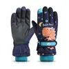 Luvas de Esqui de Inverno para Crianças Brincarem na Neve, Repelentes à Água, Fofas, Quentes e Aveludadas Espessas para Meninos e Meninas, Estudantes e Crianças para Proteger do Vento e do Frio