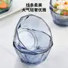 Cuenco de ensalada simple y creativo, cuenco de postre para el hogar, cuenco de vidrio, vajilla transparente, cuenco de frutas, cuenco de sopa, regalo promocional