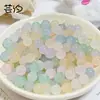 RunzhuGlass Gelatina Cor Sólida Contas Jade Sintético Contas Redondas Contas Soltas DIY Pulseira Feita à Mão Acessórios para Miçangas