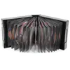 Libro de Almacenamiento de CD de Discos Múltiples Negro, Caja de DVD de Tela No Tejida para 12 Discos con Cubierta Insertable, Páginas Interiores para CD, Bolsa para CD, Bolsa de Papel