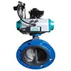 Válvula Borboleta com Vedação Macia Flangeada Pneumática D641X-10C Dn250