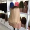 Peluca de Mechones Doblemente Estirados de Cabello Humano Real 12A 100g Cabello Humano Peruano