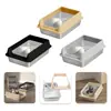 Fábrica de China Venta al por mayor Plástico Acero Inoxidable Gran Capacidad Portátil Caja de Arena para Gatos Control de Olores Fácil de Limpiar Ecológico