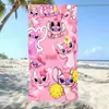 Toalla de Baño Absorbente de Agua de Secado Rápido para Niños con Dibujos Animados Transfronterizos Temu Lilo y Stitch Ángel Bebé Stitch Toalla de Playa