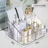 Caixa de Armazenamento de Cosméticos de Luxo para Bancada de Maquiagem, Organizador de Batom e Produtos de Skincare, Prateleira de Acrílico com Ondas d'Água de Grande Capacidade