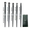 Cangzhou Six Juego de Brochas de Maquillaje para Ojos con Cerdas Suaves, Cuchillo para Difuminar Sombra de Ojos, Punta Fina, Tamaño Pequeño, Juego Completo de Brochas, Venta al por Mayor