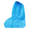 Botas de Lluvia Desechables para Supermercado Impermeables Antideslizantes Cubrezapatos de Tubo Alto para Día Lluvioso Plástico Transparente Engrosado Resistente al Desgaste Cubre Pies para Uso Exterior