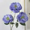 Flores Artificiais Lisianthus para Arranjos Florais de Casamento, Flores Lisianthus Artificiais Falsas para Decoração de Casa, Belas Flores Lisianthus Artificiais Austin, Peônia