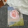 Cabeza de Flor de Rosa Rizada Pequeña Artificial, Flor Falsa para Tocado de Minoría Étnica, Flor Artificial Hecha a Mano para Manualidades, Accesorio de Fotografía