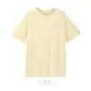 Camiseta Lisa de Manga Curta Masculina e Feminina Verão 2023 Camiseta de Meia Manga com Top Branco Versátil de Verão