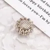 Hebilla de Bufanda de Seda de Girasol Hebilla Magnética Fuerte de Bufanda de Alta Gama Hebilla de Bufanda de Seda Broche de Chal Cuello Hebilla Magnética Multifuncional