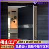 Puerta batiente de aluminio completa transfronteriza, puerta autoconstruida, puerta de seguridad de entrada de villa, puerta giratoria de aluminio fundido, personalización