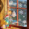 Calcomanías Electrostáticas de Vidrio de Copo de Nieve Navideño de Alce Colorido Transfronterizas Decoración de Ambiente Festivo Calcomanías Decorativas para Vidrio de Ventana