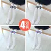 Meias Infantis Meias de Veludo para Meninas Meias Acima do Joelho Verão Finas Meias Longas Infantis Meias de Futebol para Crianças Maiores