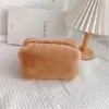 Bolsa de Cosméticos de Felpa, Color Macarrón, Dulce Bolsa de Almacenamiento de Gran Capacidad, Bolsa de Alto Valor