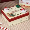 Nueva Caja de Regalo Grande de Santa Claus Bufanda Taza Térmica Regalo Caja de Regalo Navideña Caja Cubierta de Fruta Ping an Cielo