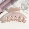 Pinza para el pelo de color liso simple estilo coreano para recogidos, pinza para el pelo de oso linda para semi-recogidos, accesorio para el pelo elegante