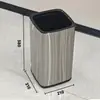 Papelera Grande de Acero Inoxidable para Hoteles, Habitaciones de Huéspedes, Salas de Masaje de Pies, Salas de Billar, Casas de Huéspedes, Inodoros y Ranuras de Baño