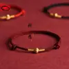 Tobillera de Hilo Rojo para Parejas en su Año Zodiacal, Pulsera Sencilla de Verano con Cuentas de la Suerte para Hombres y Mujeres, Joyería Fina de Cuerda para el Tobillo, Regalo para Mejores Amigos