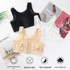 Top Esportivo Europeu e Americano com Fecho Frontal Transfronteiriço, Sutiã Ajustável Sem Fio, Roupa Íntima Respirável para Corrida Yoga, Bojo Inteiro
