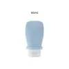 Botella de silicona recargable, botella creativa reutilizable para loción cosmética, botella recargable portátil a prueba de fugas para viajes