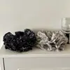 Scrunchies Florales de Temperamento Retro para Mujer Elegantes de Alta Gama Moda Accesorios para el Cabello Multicapa para Moños Coletas