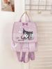 Mochila Sanrio Genuine Cute Cartoon Kulomi Bolsa de Menina Mochila Escolar para Estudantes Bolsa de Cachorro Yugui