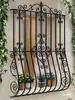Estilo Europeu Doméstico Ferro Forjado Antifurto Protetor de Janela Grade Interna Varanda Guarda-Corpo de Bay Window Cerca Externa de Villa