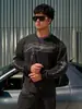 Top atlético de manga larga estilo americano YOUNGLA para hombre, nuevo para otoño/primavera, adecuado para correr, entrenar y uso casual; también una camiseta interior