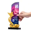 Año Nuevo del Caballo Trofeo de Metal y Cristal Reunión Anual de la Empresa Empleado Destacado Equipo Color Impreso Creativo Medalla de Reconocimiento Personalización