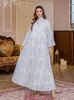 Vestido Largo Elegante Nuevo Original, Vestido de Venta Caliente al por Mayor de Fábrica para Exportación, Vestido Estampado Bordado a Mano