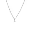 Collar de Acero de Titanio con Colgante Pequeño de Moda 26 Letras Inglesas Cadena para Clavícula Versátil Simple Exquisita Que No Se Desvanece Venta al por Mayor Transfronteriza