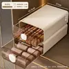 Caixa Organizadora de Roupa Íntima Estilo Gaveta Três em Um Organizador Doméstico para Roupas Íntimas, Meias e Armário