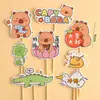 Decoración de Pastel Estilo Ins Bandera Coreana Enchufe Dibujos Animados Oso Lindo Hp Corazón Feliz Cumpleaños Topper Accesorios