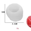Molde de silicone rosa para hóquei no gelo, molde para bolo mousse de Dia dos Namorados, molde de silicone para vela e sabonete artesanal com cola de gotejamento