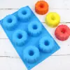 Molde de silicona de calabaza savalin de 6 piezas, molde redondo para pastel, pudín, postre, utensilios para jabón hecho a mano