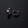 Pendientes SHIAI Classic de Plata de Ley 925 Viento Oscuro Oro Negro Pendientes Lisos de Plata Pendientes Atmosféricos de Plata de Ley de Alta Calidad