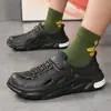 2025 Nuevo Verano Sandalias de Exterior para Hombre EVA Resistentes al Olor Antideslizantes Zapatos de Agujeros de Coco Estilo Popular de Celebridad en Línea para Hombre