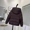Chaqueta de Algodón Gruesa con Capucha para Mujer, Invierno 2025, Nueva, Ajustada, Corta, Moda, Holgada, Tendencia, Ropa de Abrigo de Algodón