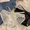 Ropa interior de encaje sexy de malla de puro deseo japonés para mujer, ropa interior cómoda y caliente de comercio exterior para mujer
