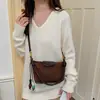 Bolso Vintage de Gamuza para Mujer 2026 Nuevo Otoño/Invierno Bolso Cruzado Casual Estilo Coreano Súper Popular Bolso de Hombro Axila con Estampado de Leopardo