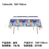 Toalha de Mesa Descartável de Desenho Animado para Festa de Aniversário Infantil, Design Quadrado de Pikachu e Stitch, Exclusivo Transfronteiriço, Em Estoque Atacado